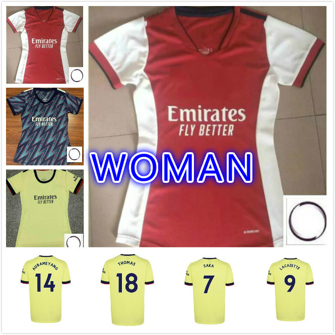 

WOMEN 21 22 ODEGAARD PEPE SAKA NICOLAS TIERNEY HENRY soccer jerseys WILLIAN THOMAS NKETIAH MAITLAND-NILES MAITLAND NILES 2021 2022 football shirt, 21/22 woman