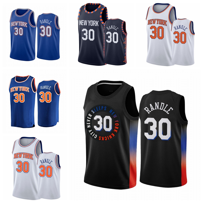 

New YorkKnicksMEN Julius Randle #30 Association Basketball Jersey, Black