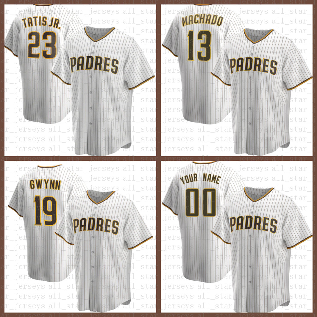

San Diego Padre Custom 23 Fernando Tatis Jr. Baseball Jersey 13 Manny Machado 19 Tony Gwynn 51 Trevor Hoffman 10 Hunter Renfroe, Blue;black
