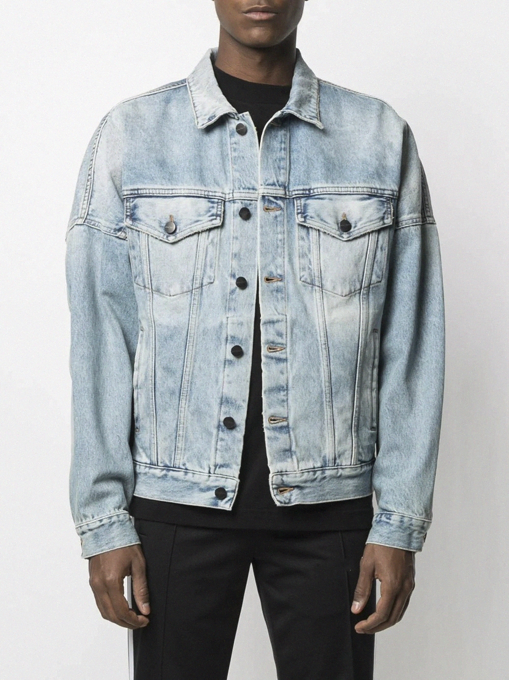 

Fashion Mens PA Denim Jacket Famous Men Women palmss High Quality Casual bear Coats Black Blue Mans Jackets Stylist angles Outwear Size S-XL 78uY#, Black;brown
