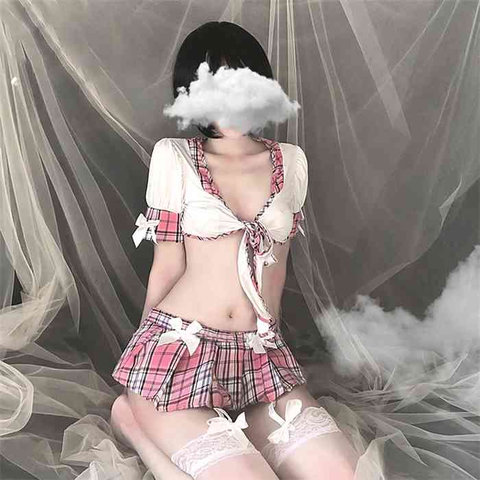

Kawaii Anime Lingerie Sexy Hot Erotic See Through Student Cosplay Costumes Lace Top Panties for Women Sailor School Girl Outfit, White