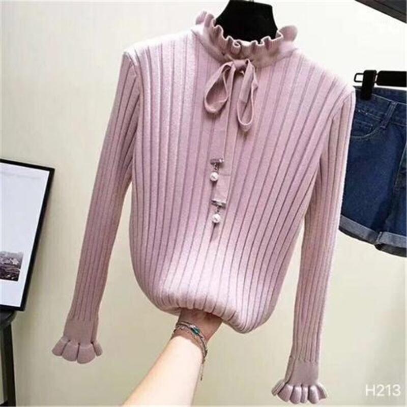 

Women's Sweaters 2021 Fashion Slim Knitted Sweater Female Long Sleeve Autumn Womens Pullovers Winter Women, As picture