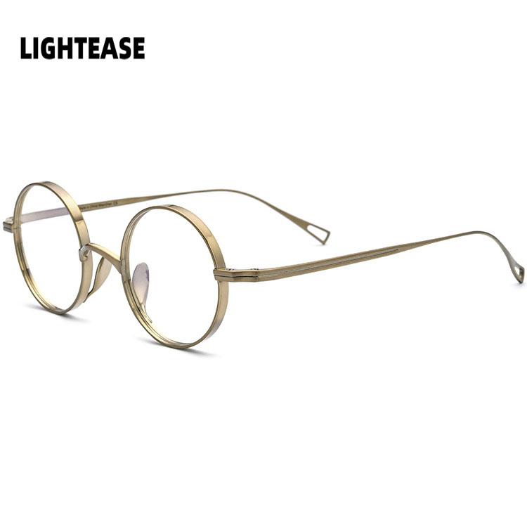 

Fashion Sunglasses Frames Retro Round Eyeglasses Women Computer Glasses Pure Titanium Prescription Frame For Myopia Optical Eyewear Clear