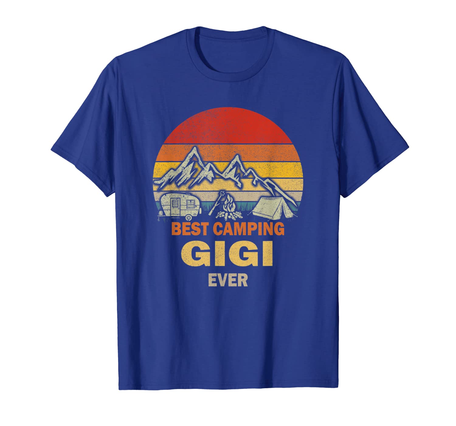 

Best Camping Gigi Ever T Shirt Vintage Camping Mountain, White;black