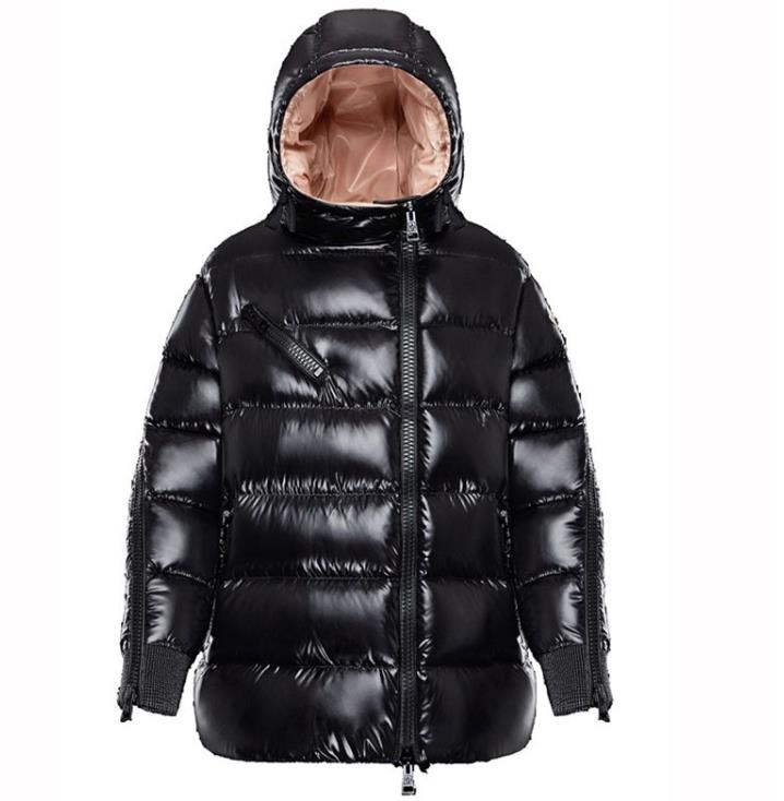 

Women Nylon Short Down Jacket Zipper Closure Pockets Thick Warm Coat Designer Woman Detachable Hood Winter Loose Outwear, Down jacket dustbag