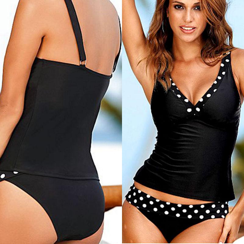 

One-Piece Suits ITFABS Women Swimdress Polka Dot One Piece Swimsuit Plus Size Swimwear Skirtini Beach Dress Maillot De Bain Bathing Suit