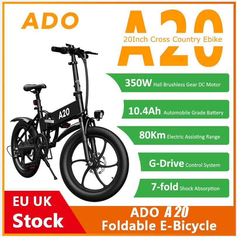 

[EU UK Stock,NO Tax] ADO A20 Foldable Electric Bicycle 20Inche Tire E-bike 350W DC Motor 35km/h Removable Battery Mountain Bike