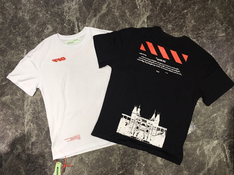 

2019 New Style Museum Amsterdam City Limited Short Sleeve Double Line Summer T-shirt Couple, White;black
