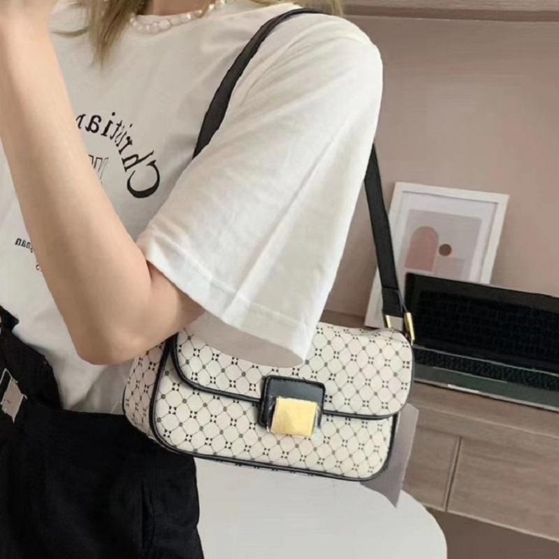 

Cross Body Sac Baguette Women'S Small Handbag Luxury Designer Print Underarm Shoulder Bags Fashion Female Bag 2021 Trend Ladies Totes, Beige
