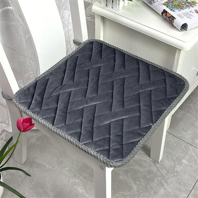 

Cushion/Decorative Pillow Winter Office Computer Cushion Solid Color Home Decor Dining Chair Seat Mat Plush Dormitory Student Stool Pad Anti