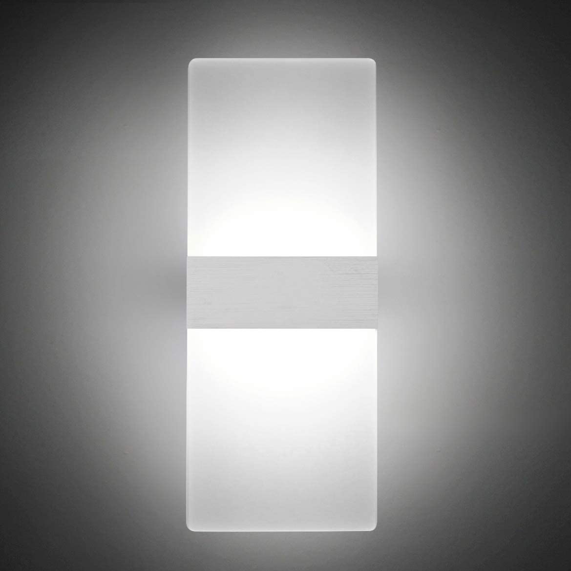 

LED Wall lamp modern minimalist interior bedside aisle balcony bedroom living room suitable for AC85-265V black white shell lighting