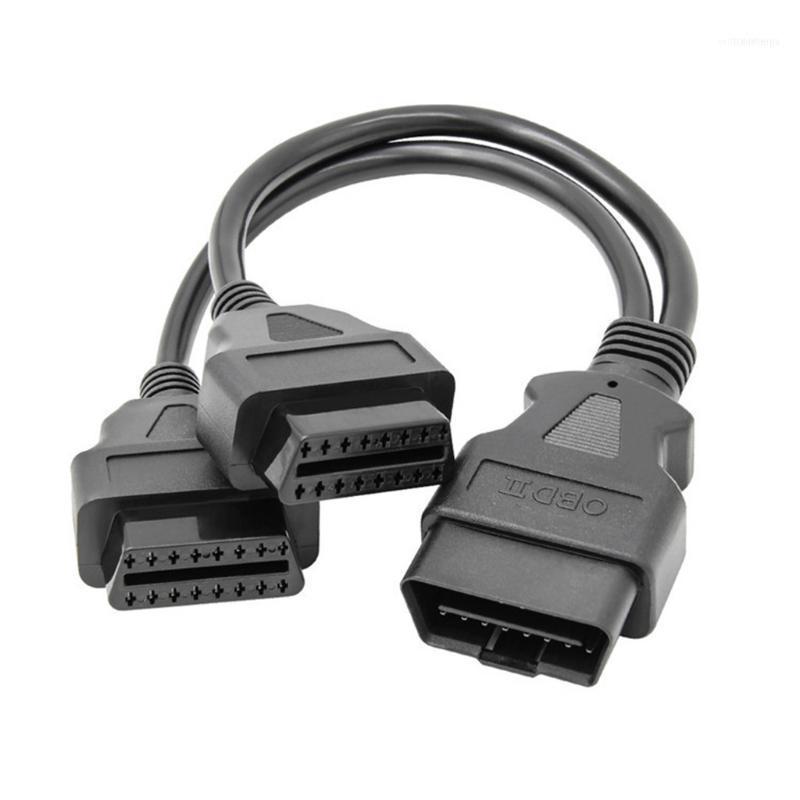 

Diagnostic Tools ELM327 Extension Cable Adapter OBD2 16pin 2 In 1 Male Female Converted Signal Splitter Tool1