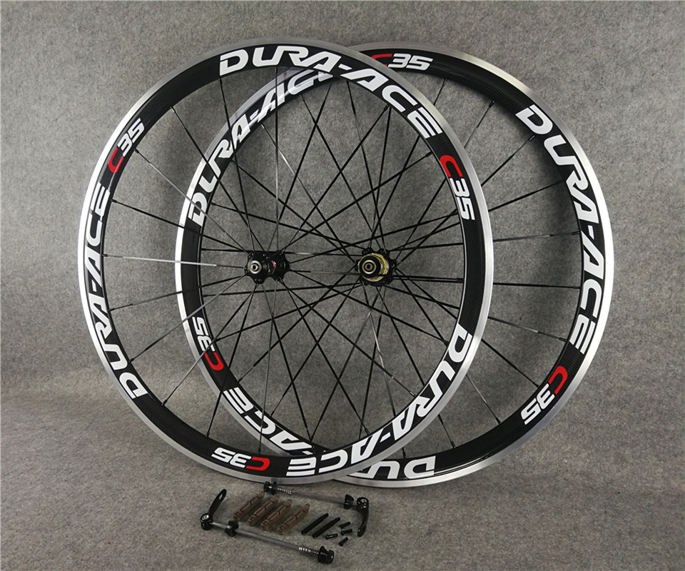 

Dura ACE C35 carbon wheel Clincher Tubular rim wheels 700c road bike wheelset 38x23mm