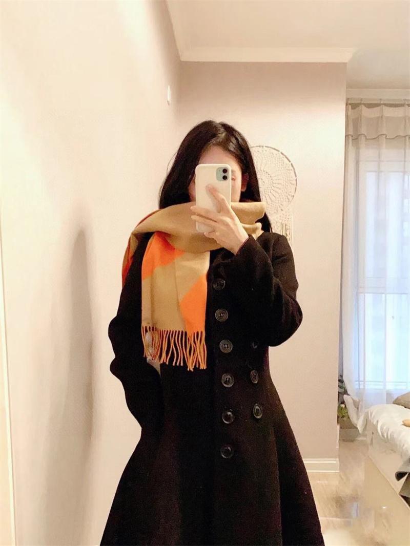 

Scarves 2021 Autumn Winter Fashion Long High Quality Wool Shawl 30*190cm