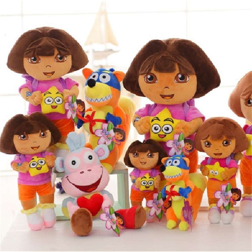 

Dora Toy Plush Doll Butz monkey troublemaker children's gift, Blue