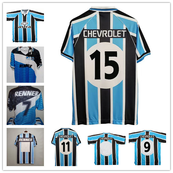 

1995 1996 2000 Gremio Mens Retro Soccer Jerseys RONALDINHO ZINHO NENE WARLEY Home Football Shirts Camisetas de futebol Short Sleeve Adult Uniforms, 20-21