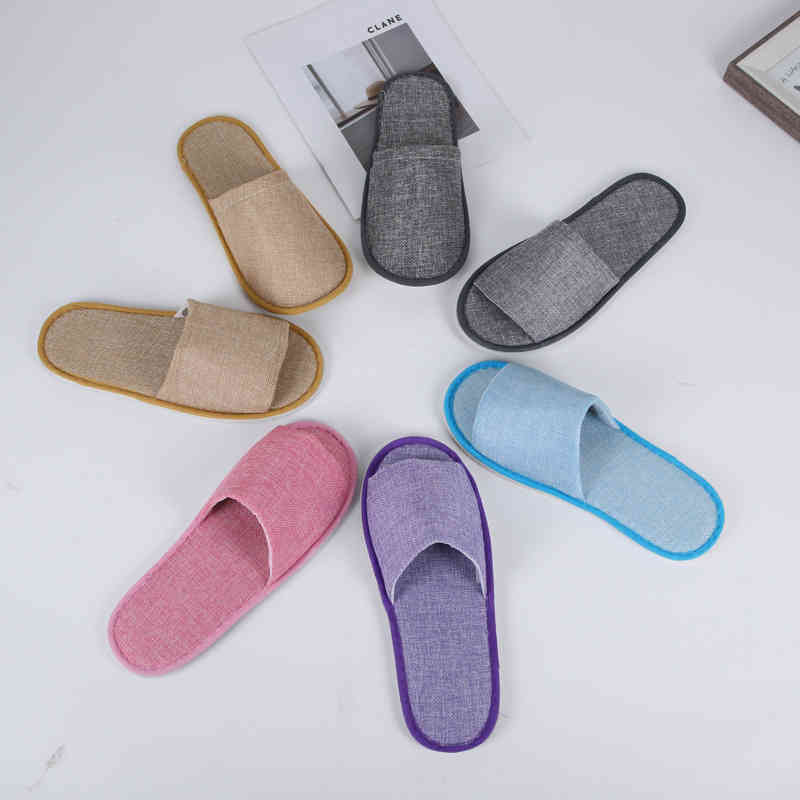 

Disposable Slippers Women Men Travel Passenger Shoes Home Guest Hotel Beauty Club Washable Slipper Colorful Comfortable Breathable ZXFTL0437