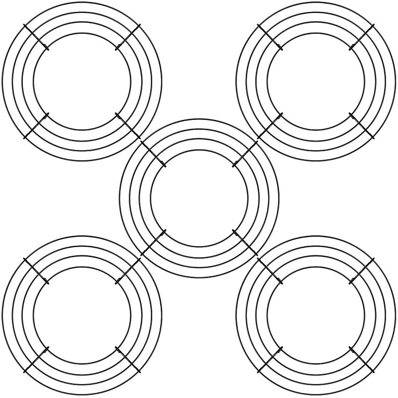 

8 inch metal wreath DIY Christmas Ornament round iron ring