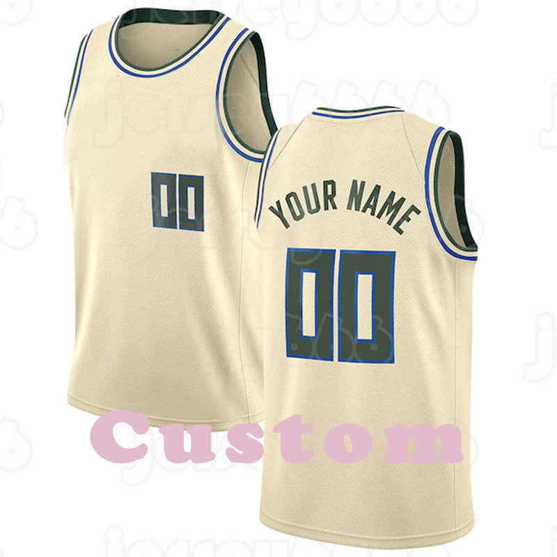 

Mens Custom DIY Design personalized round neck team basketball jerseys Men sports uniforms stitching and printing any name and number Stitching cream yellow