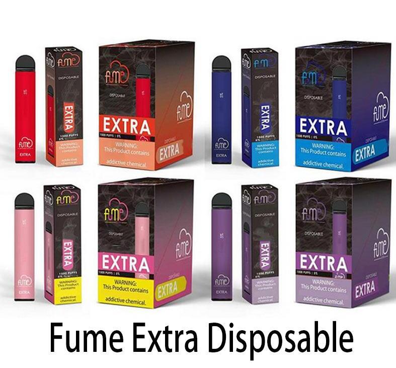 

2021 Fume Extra 1500 Puffs Disposable Vape Pen Kit 850mAh Battery 5ml Pods Cartridges Vapors Device e Cigs Vaporizers Kits bang xxl