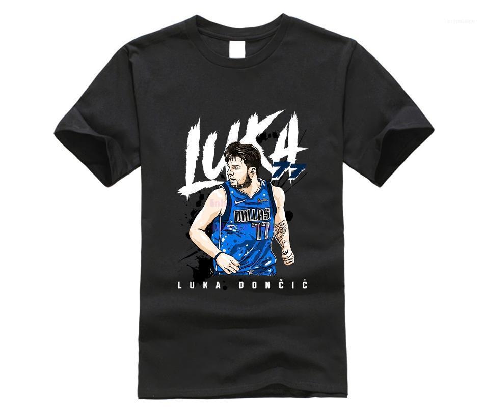 

Men' T-Shirts Luka Doncic T-Shirt Summer Mens T Shirt1, Black