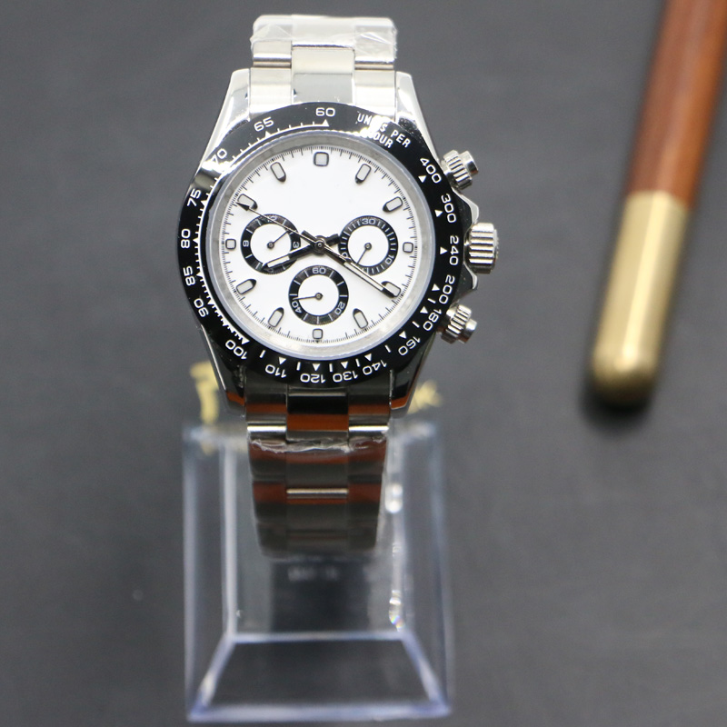 Montre-bracelet en or pour hommes Montres mécaniques Mécanique Pliant boucle de chronomètre en acier inoxydable bracelet automatique étanche