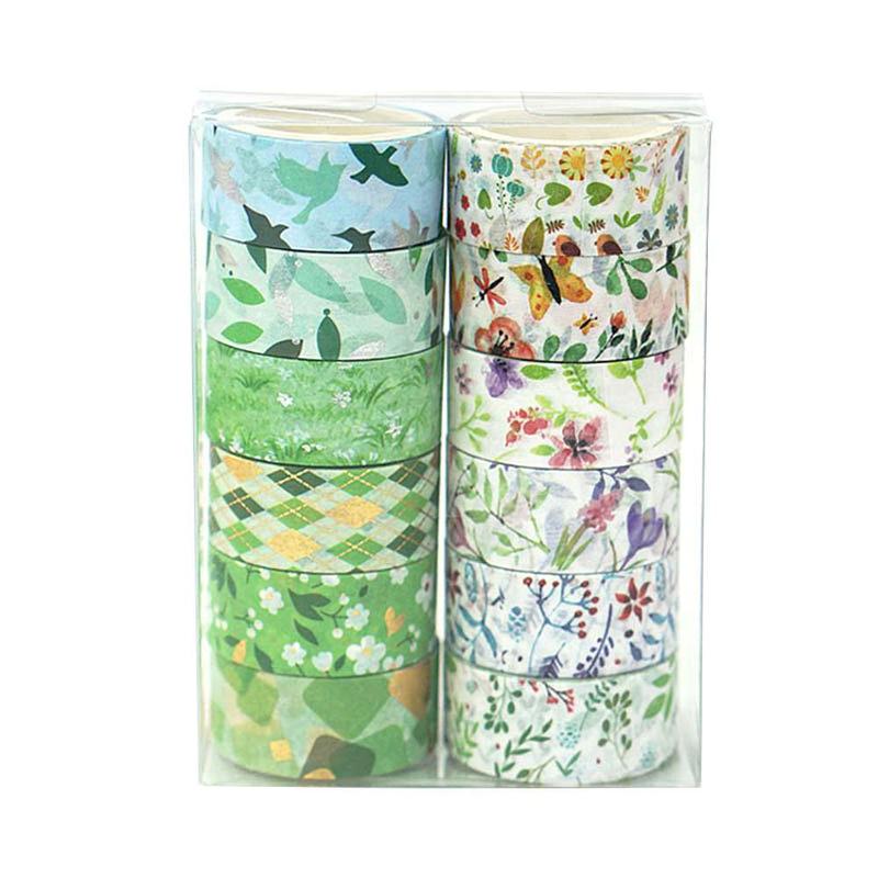 

Gift Wrap 12 Rolls Constellation Starry Washi Tape Set Bronzing Diy Stationery Scrapbooking Sticker Art Craft Accessories