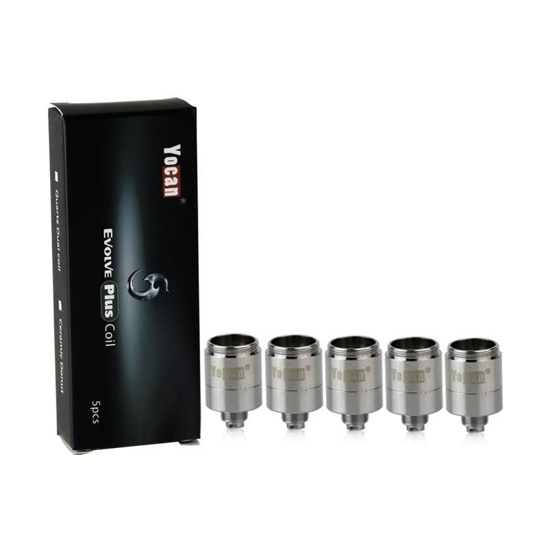 

Top Quality Yocan Evolve Plus Quartz Dual Coils Wax Pen Head Replacement Ceramic Donut Coils N Evolve Plus Vape Kits