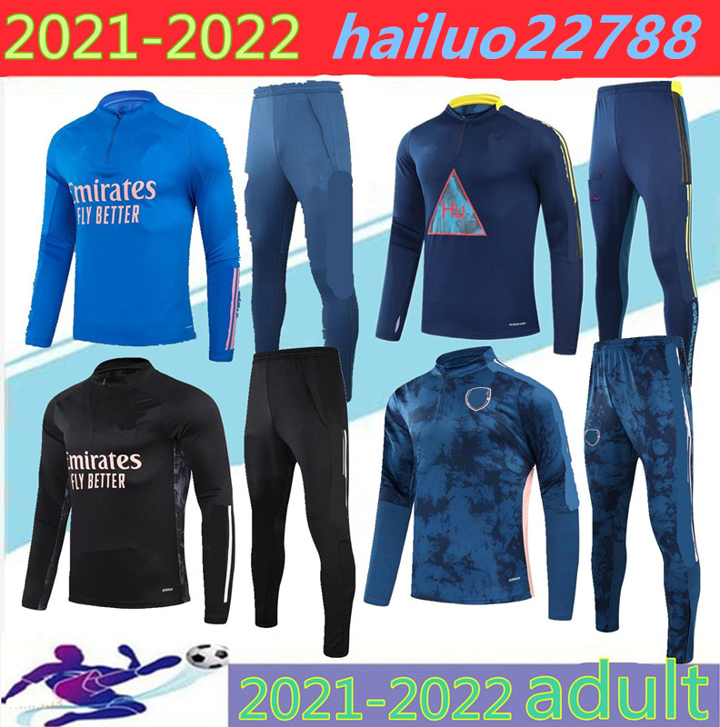 

2021/22 Gunners men Soccer tracksuit 20/21 Ars e PEPE NICOLAS CEBALLOS HENRY GUENDOUZI football jacket training suit chandal jogging, Black
