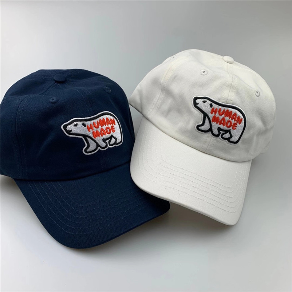 

2021 New Polar Bear Embroidery Human Made Men Women Unisex Casual High Quality Baseball Cap 0ybg, 12
