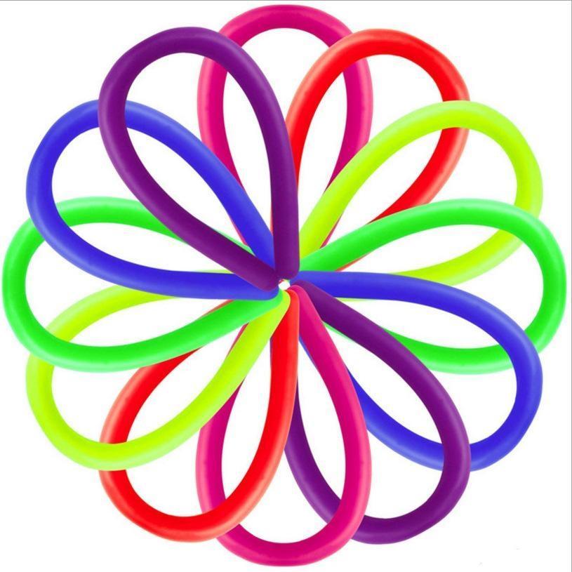 

Decompression toys office supplies elastic rope neon light flexible 18 * 1cm sensory children novelty toy