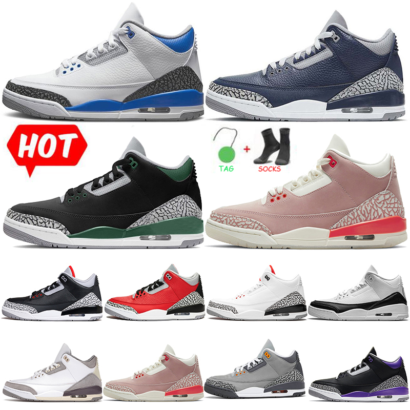 

Jumpman 3 3s Basketball Shoes Retro Men Womens Pine Green Airs Medium Grey Court Purple Georgetown Midnight Navy Racer Blue Mens Trainers Sports Sneakers Size 47, A12 40-47 new seoul