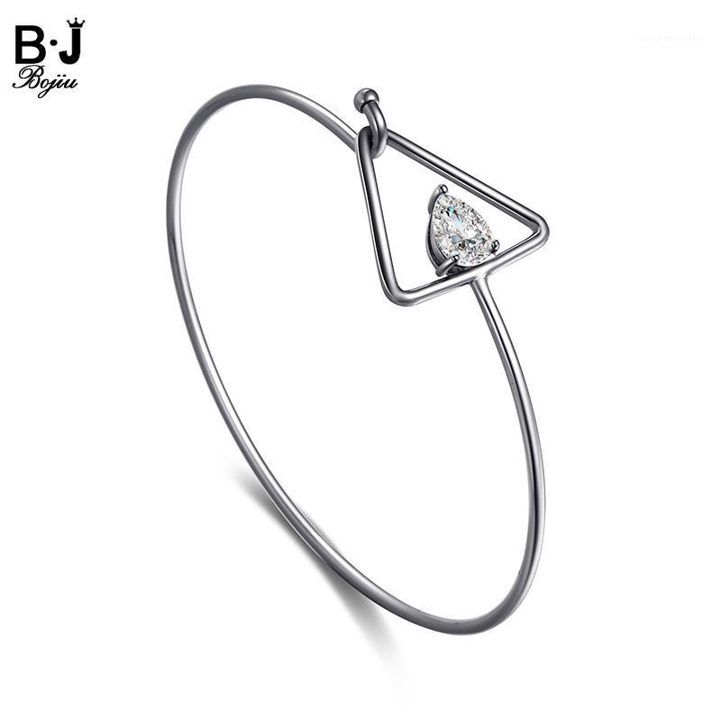 

Bojiu Brands Women Jewelry Bangles Brecelets Fashion Triangle Style With Crystal Stone Woman Cuff BR022 Bangle