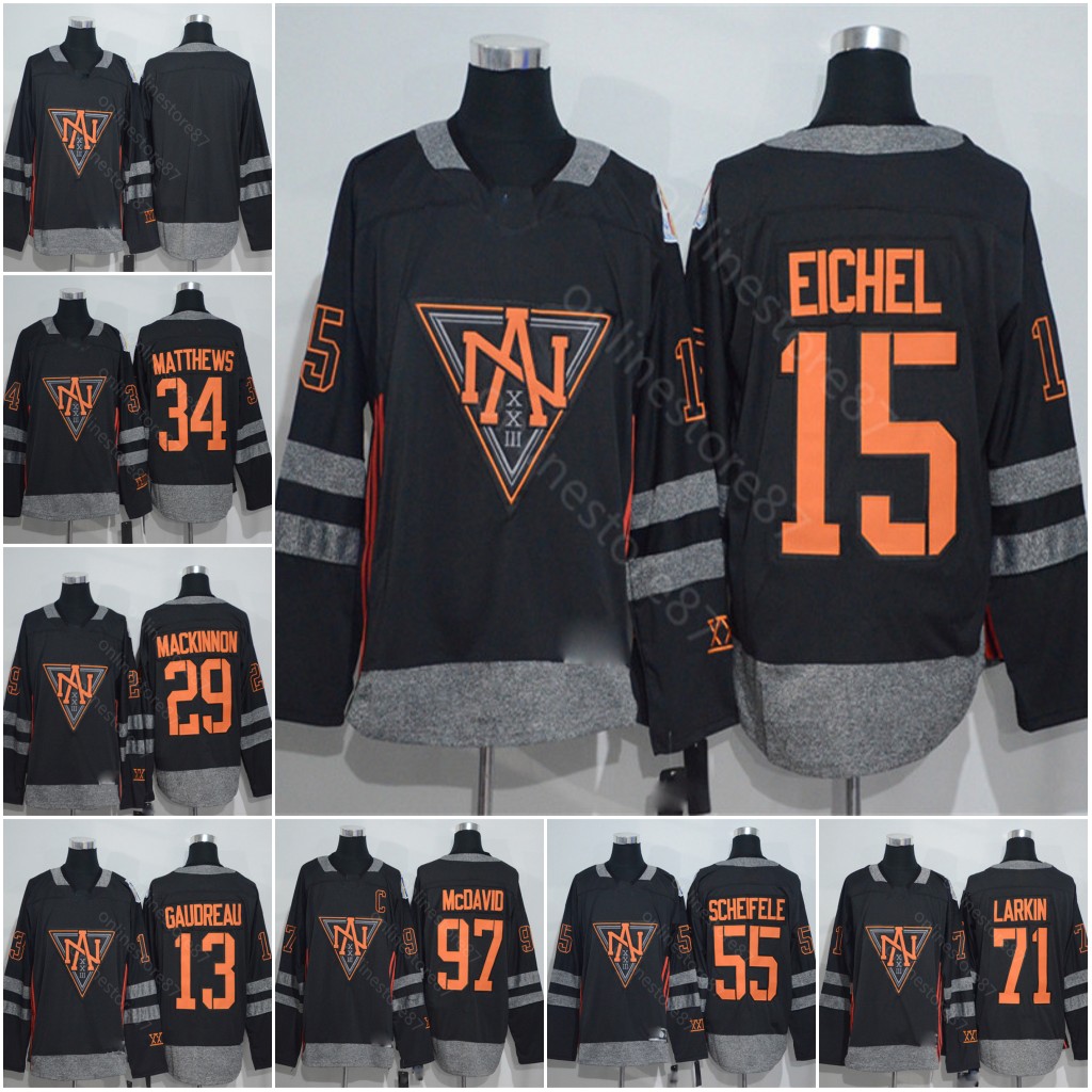 

2016World Cup Buffalo Sabres North America Jack Eichel Ekblad Johnny Shayne Gostis North Aaron Morgan Rielly North Aaron High quality Jersey, Black
