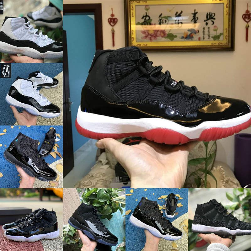 

2021 Sale New Bred 11s 11 Men Women Basketball Shoes Concord 45 Platinum Tint Cherry Cap And Gown Space Jam Designer Shoes Sport Trainers B9, Y0010