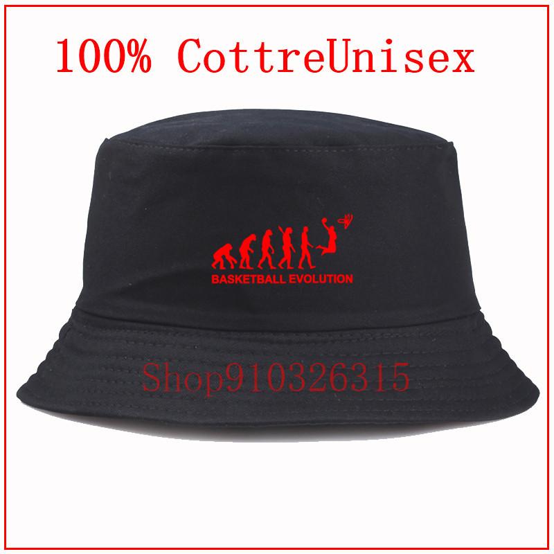 

Evolution Basketball red Men Women Bucket Hat Hip Hop Fisherman Panama Hats Cotton Outdoor Summer Casual Cap, Blue;gray