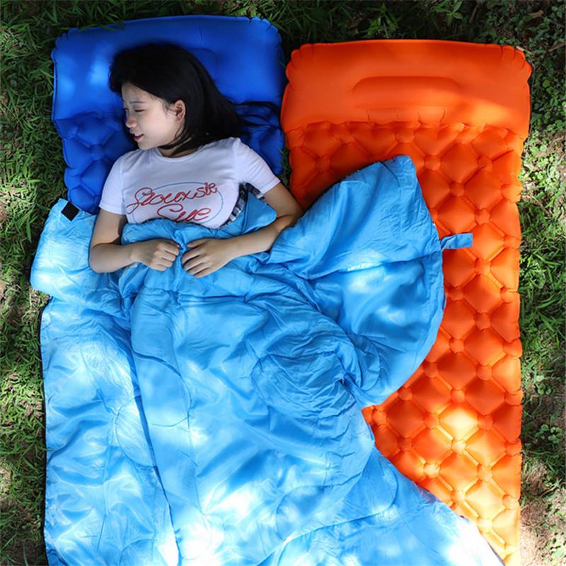

Outdoor Pads Camping Mat Inflatable Mattresses Camp Air Mattress 4 Color Tent Ultralight Sleeping Pad Hiking Folding Bed