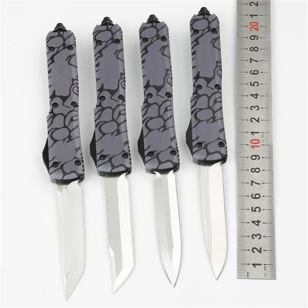 

Outdoor camping knife OTF plastic handle 5cr15 blade four styles hunting tactical double action edc tool