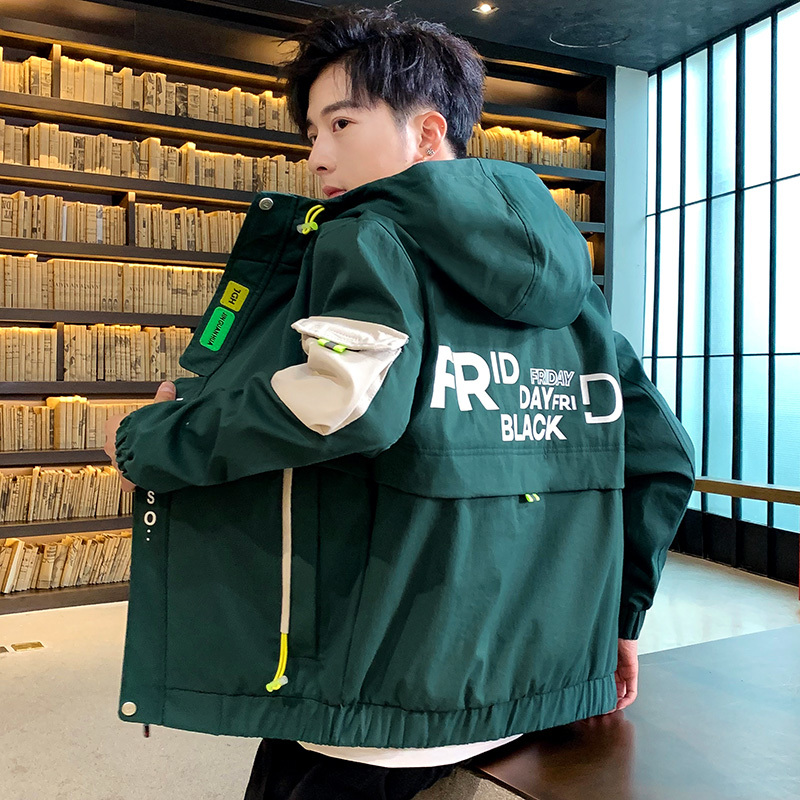 

2021 Coat Men Outerwear Men's Spring Autumn New Arrival South Korean Fashion Trend Instagram Overalls Casual Jacket Male Ifgj, Blue