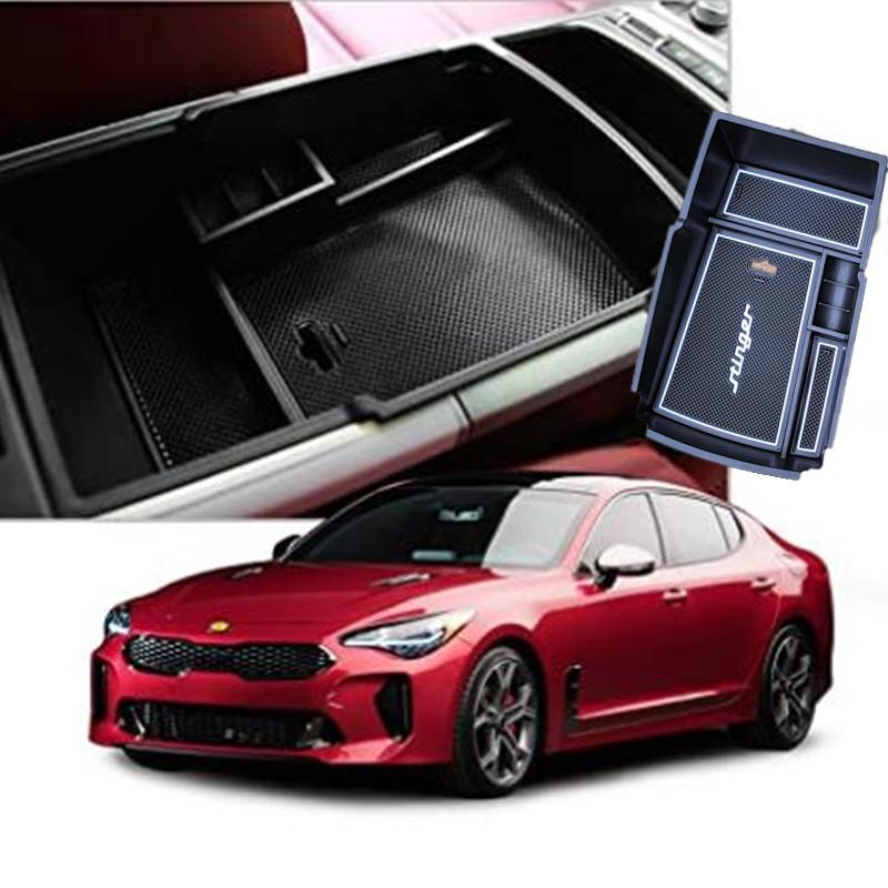 

Car Organizer ABS Armrest Insert Secondary Storage Box Center Console Tray For KIA Stinger 2021 Interior Accessories