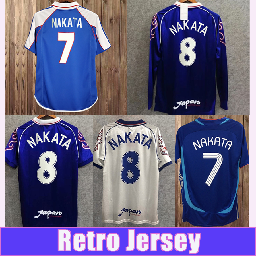 

2006 Japan National Team NAKATA Mens Soccer Jerseys SOMA AKITA OKANO KAWAGUCHI Retro Home Away Football Shirt KAZU HATTORI Uniforms, Fg2387 2006 home