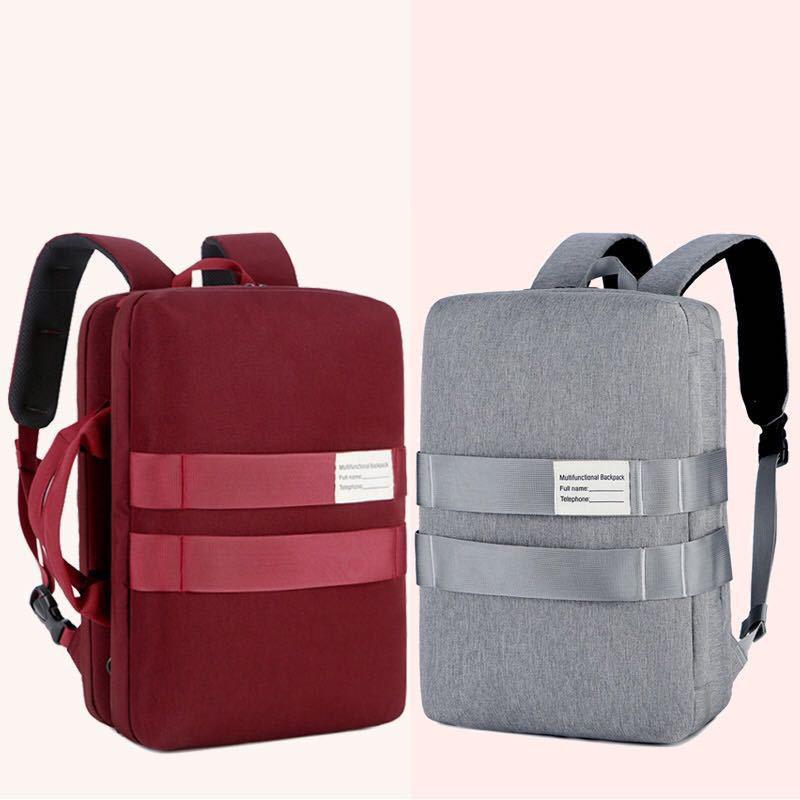

Backpack Men'S Nylon Waterproof Wear-Resistant Computer Bag Large Capacity Multi-Function Shockproof Briefcase