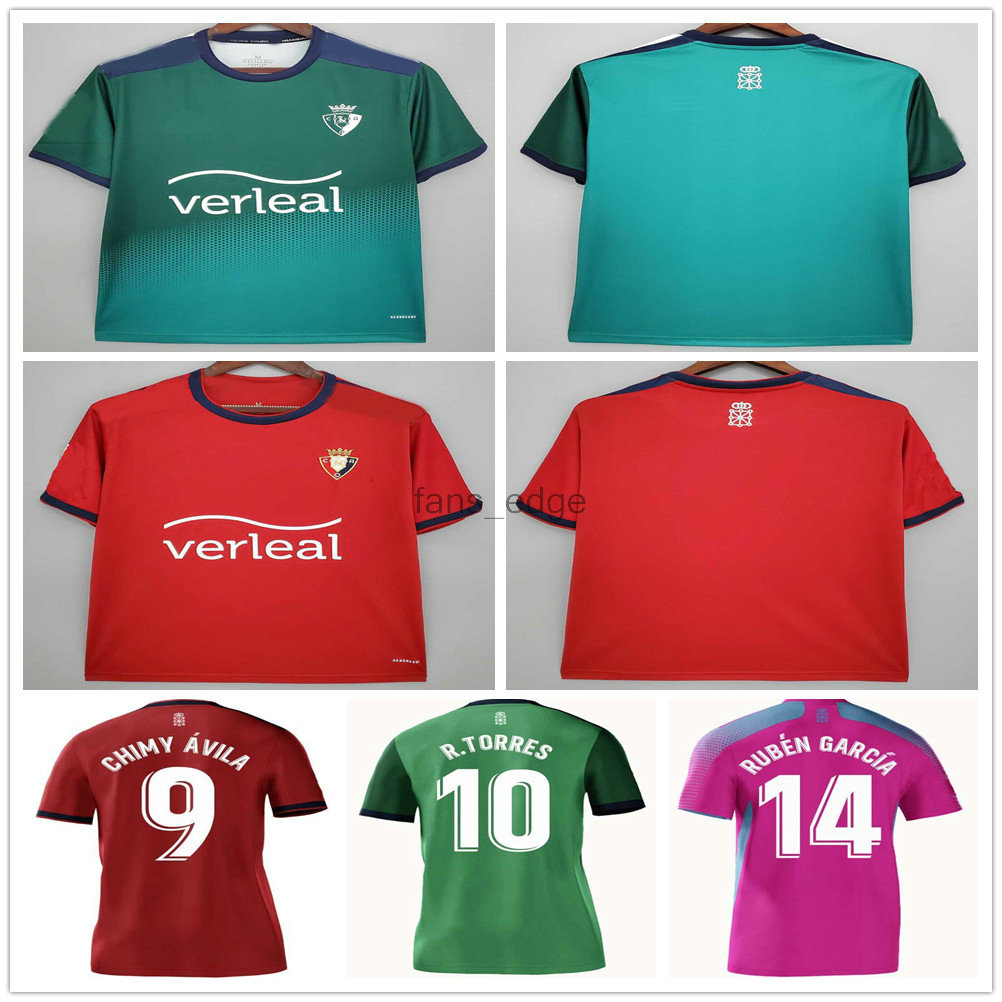 

2021 2022 CA Osasuna Soccer Jerseys RUBEN R.TORRES CHIMY AVILA BUDIMIR MANU SANCHEZ DAVID GARCIA CALLERI TORRO Custom 20 21 Home Away Adult Kids Kit Football Shirt, As picture men size s-xxl