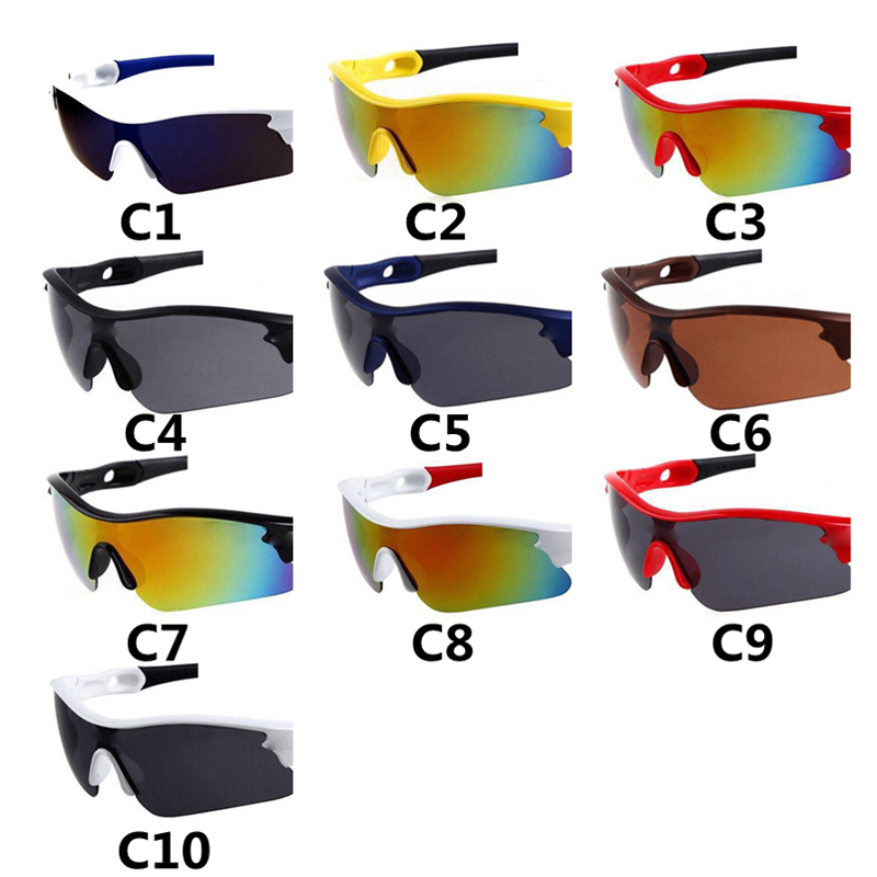 

Summer Fashion Sunglasses Men Brand Bicycle Sports Sun Glasses Dazzle Colour Uv400 Protection Eyewear 10 Color