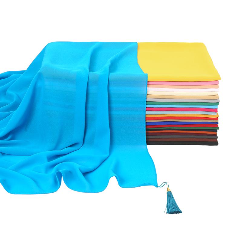 

Scarves Ladies Muslim Shawl Bubble Chiffon Scarf Diamond Inlaid Pearl Plain Prayer Headscarf 2021