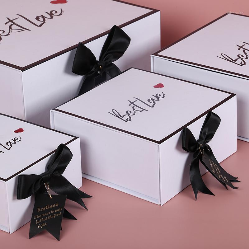 

Gift Wrap StoBag 1pcs White/Pink/Black Box Valentine's Day Surprise For Girlfriend Love Exquisite Wedding & Engagement