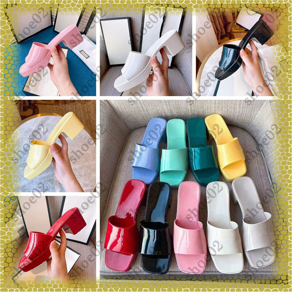 

woman slipper fashion lady Sandals Beach Thick bottom Sell Well slippers platform Alphabet Rubber High heel slides shoe02 02, #9