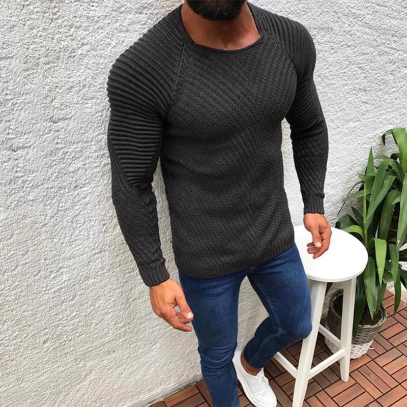 

Men's Sweaters Male Sweater Fade-less Men O Neck Pullover Terrific Quick Dry Autumn, Black