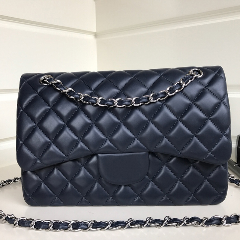 

Genuine Leather Single Fashion 65645 women bags Chains Hard Interior Compartment graceful bag Plain Diamond Lattice Valentine's fashion bags