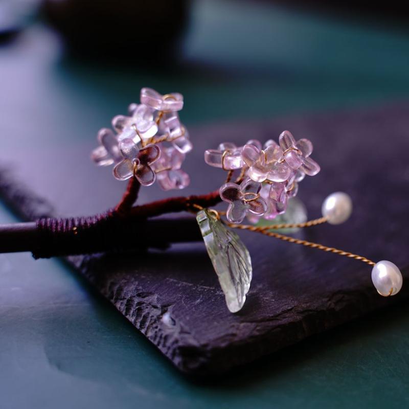 

Hair Clips & Barrettes Osmanthus Fragrans Shape Wood Sticks Japanese Chopsticks For Buns Pins Women Flower Hairpin Jewelry, Golden;silver